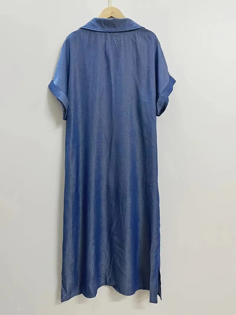 Avril | Robe chemise avec boutons et poches