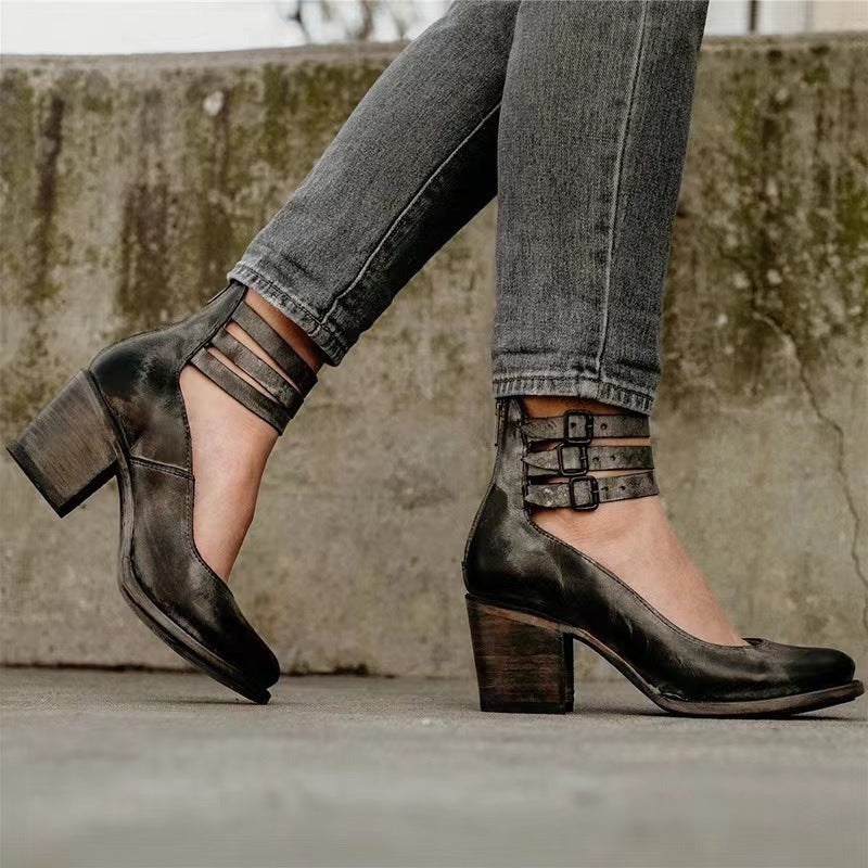 Renée | Pompes à talons hauts Vintage