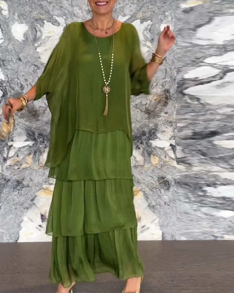 Marianne Robe longue superposée faite à la main