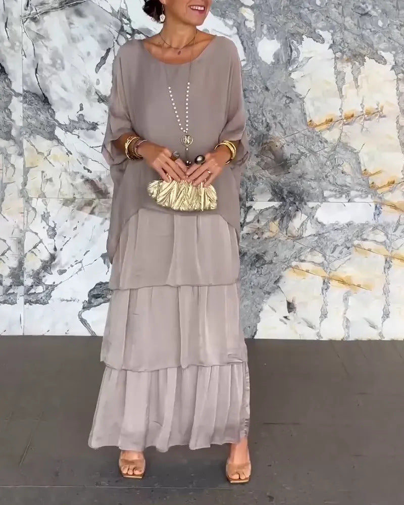 Marianne Robe longue superposée faite à la main