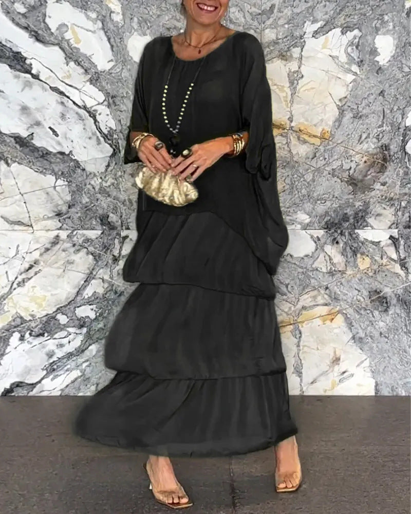 Marianne Robe longue superposée faite à la main