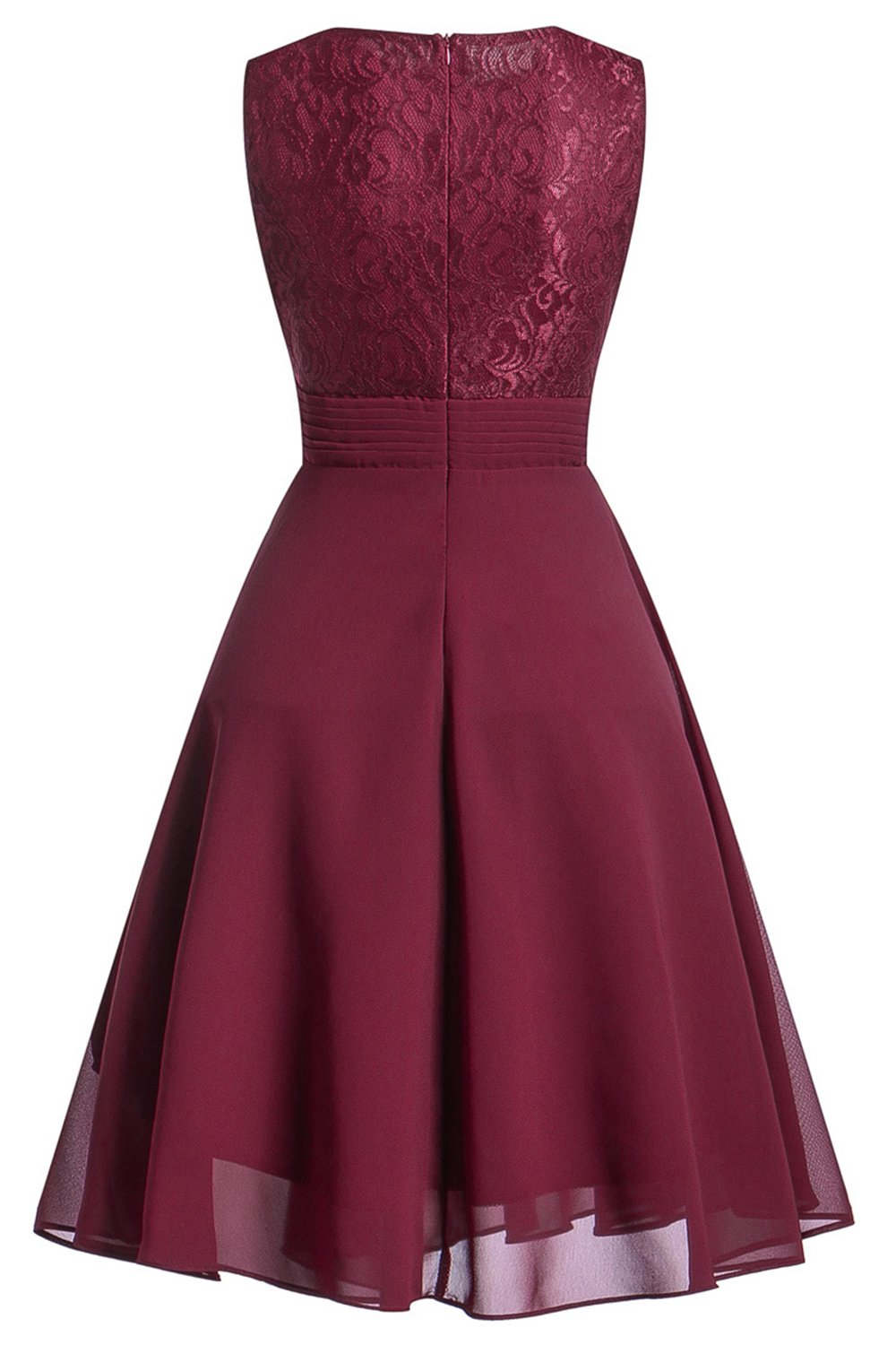 Robe de mariée en dentelle marine avec volants