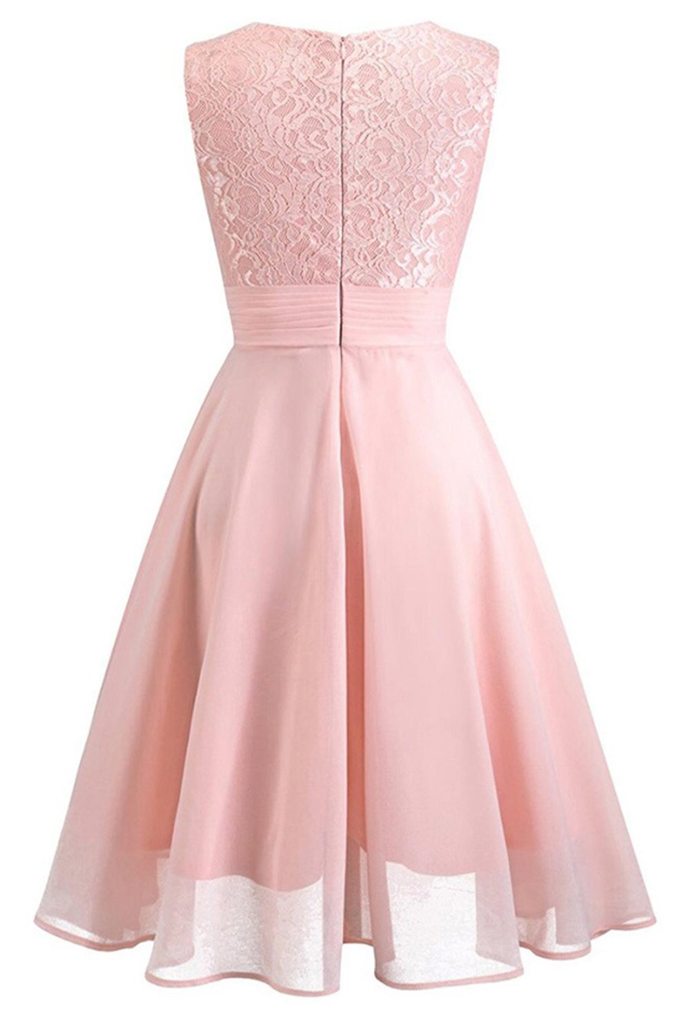 Robe de mariée en dentelle marine avec volants