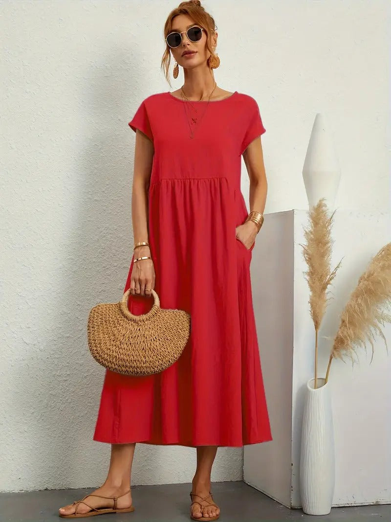 Noémie | Robe à pochettes