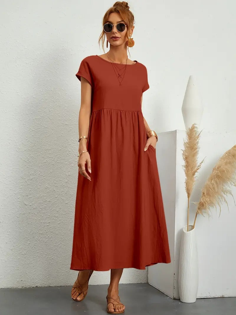 Noémie | Robe à pochettes