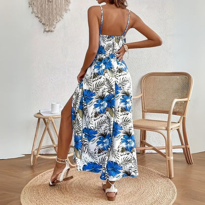 Vivette™ | Robe Maxi Tropicale Avec Fente