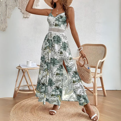 Vivette™ | Robe Maxi Tropicale Avec Fente