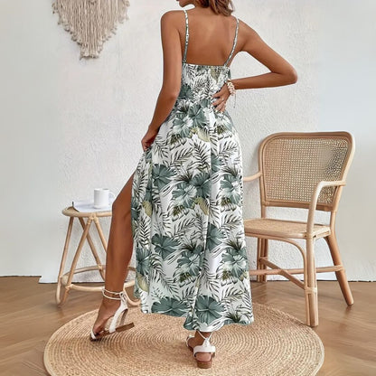 Vivette™ | Robe Maxi Tropicale Avec Fente