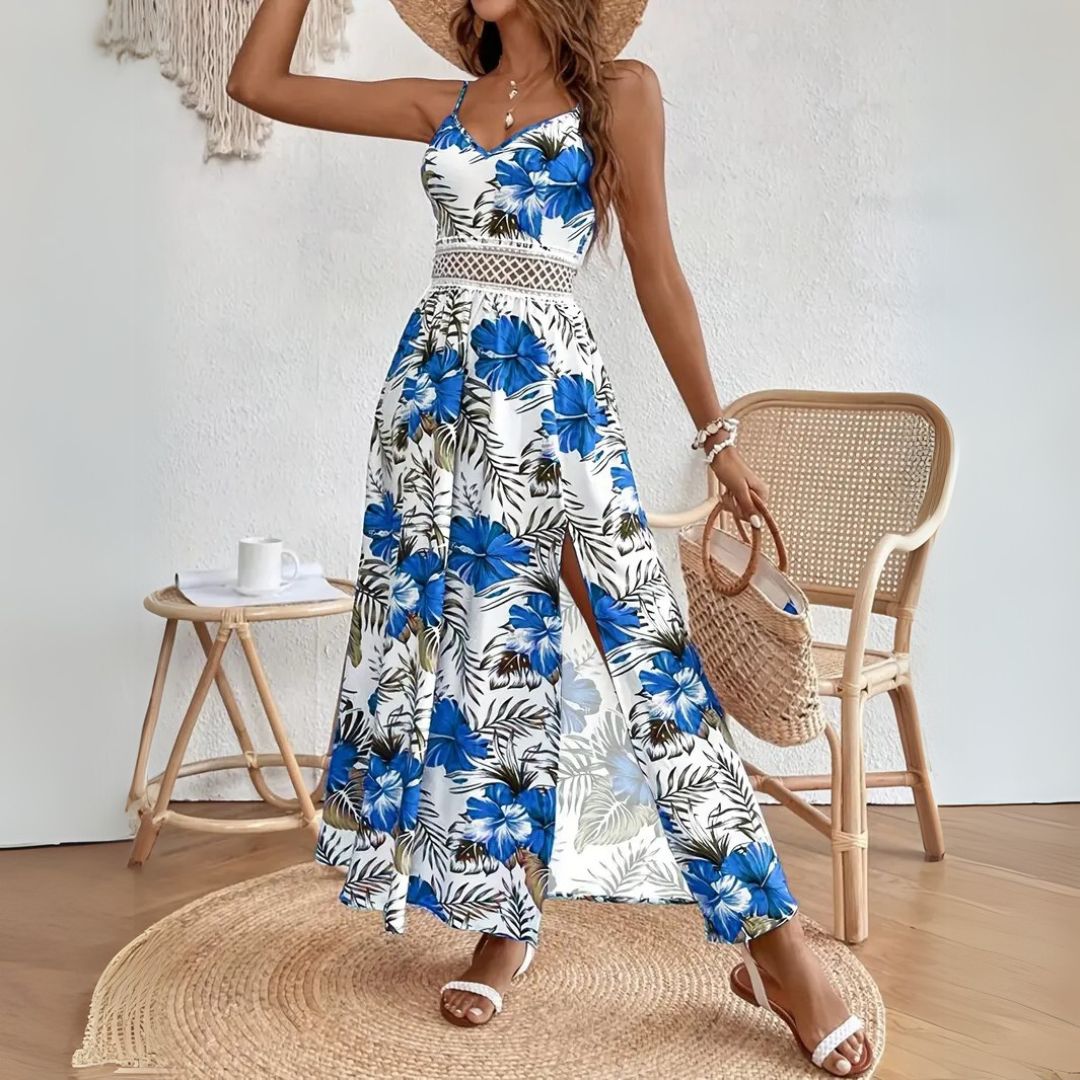 Vivette™ | Robe Maxi Tropicale Avec Fente