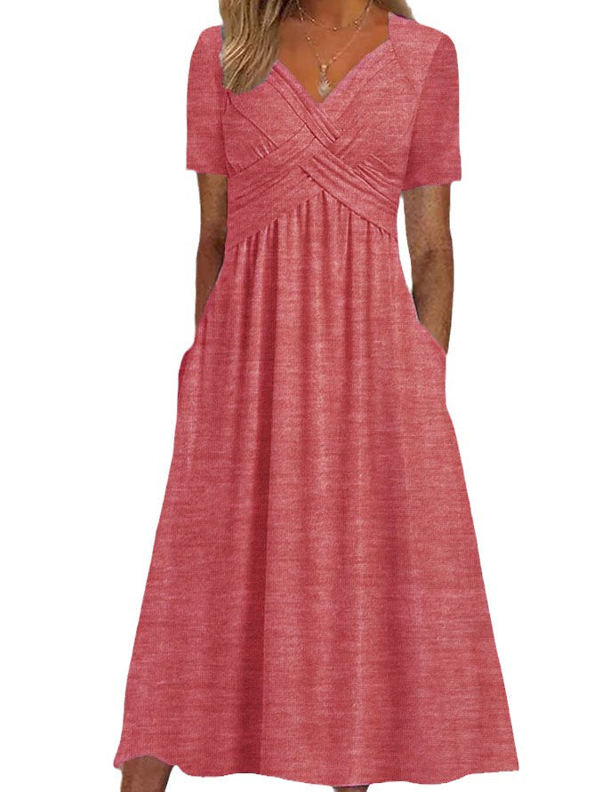 Fay | Robe croisée à manches courtes