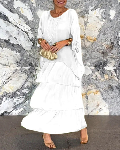 Marianne Robe longue superposée faite à la main