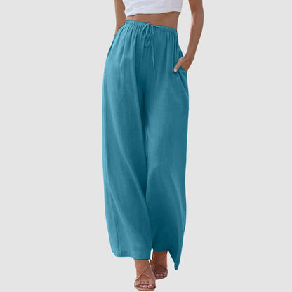 Eloria™ | Pantalon confort à jambe large et taille haute