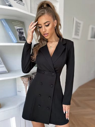 Candice | Robe-blazer à double boutonnage
