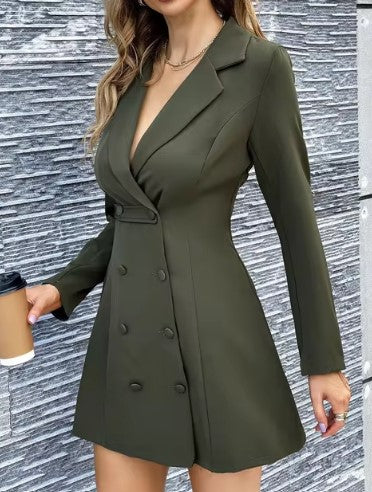 Candice | Robe-blazer à double boutonnage
